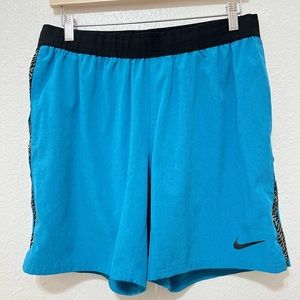 Nike Swim Trunks Aqua in Color, Size L